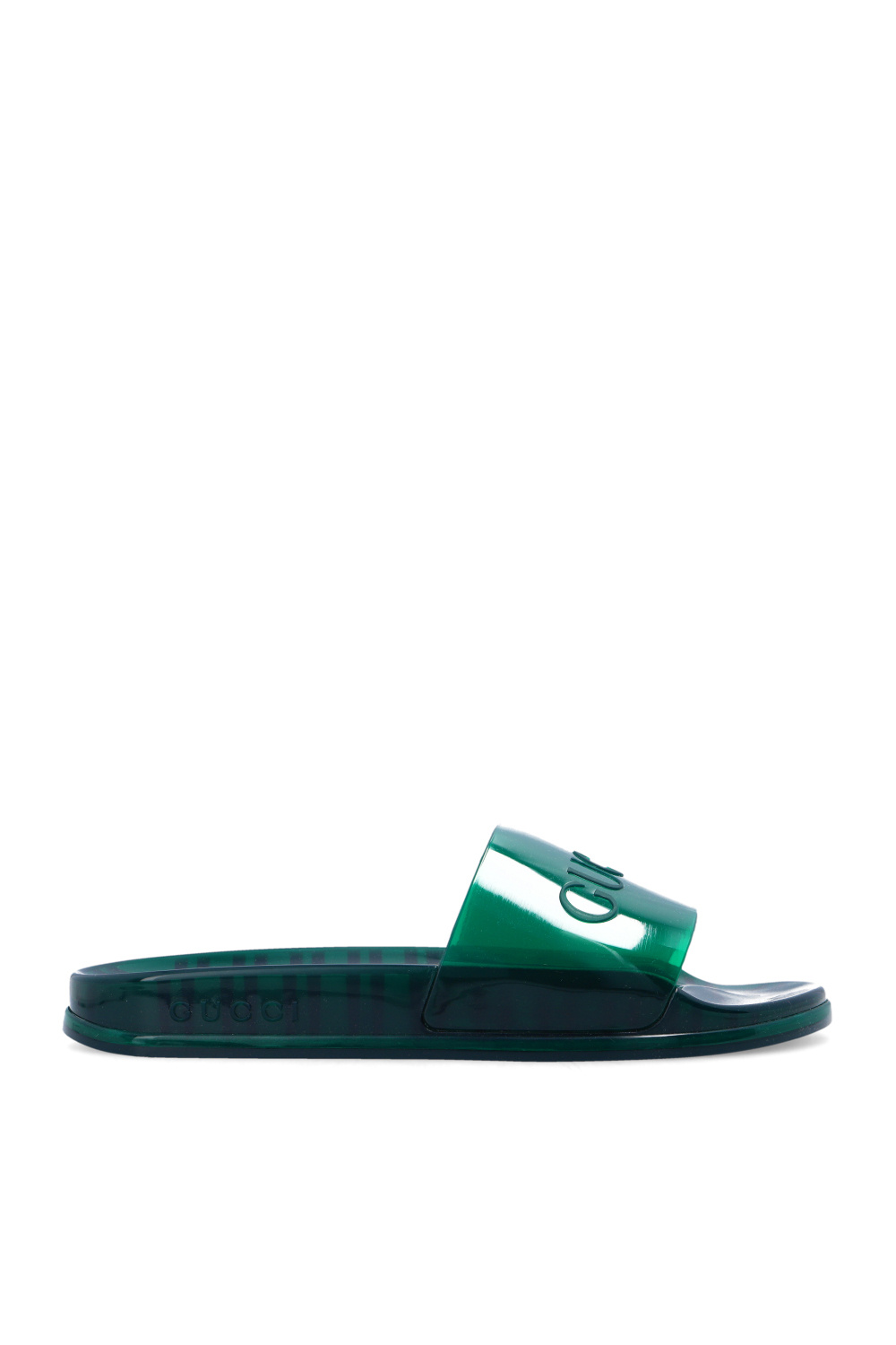 Green gucci 2024 flip flops